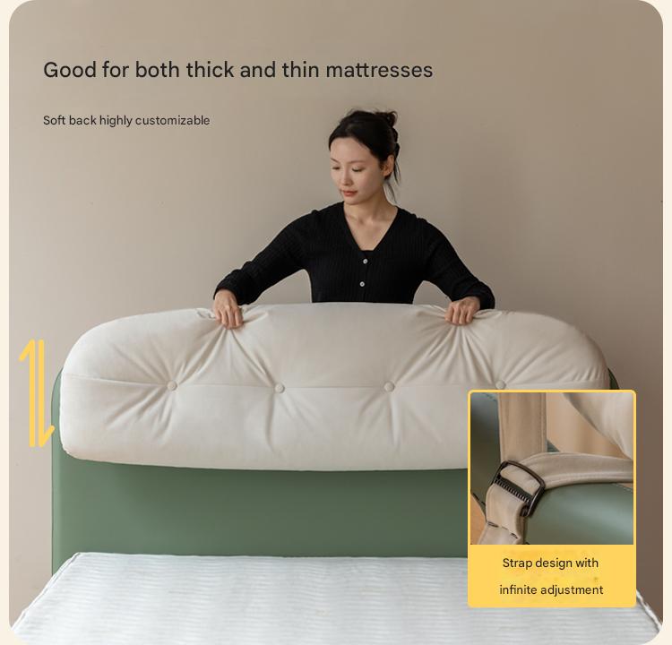Organic Leather Children's Modern Simple Single Bed