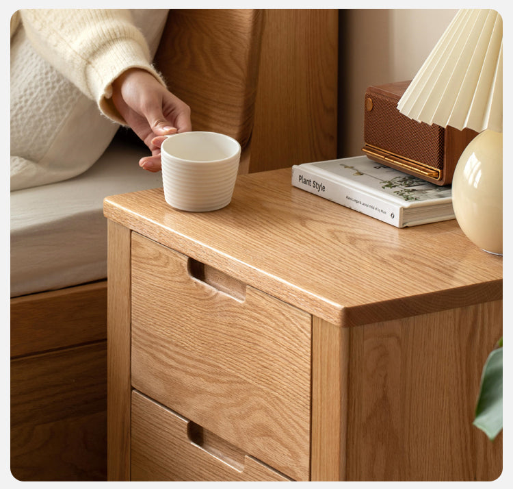 Oak Solid Wood Nightstand