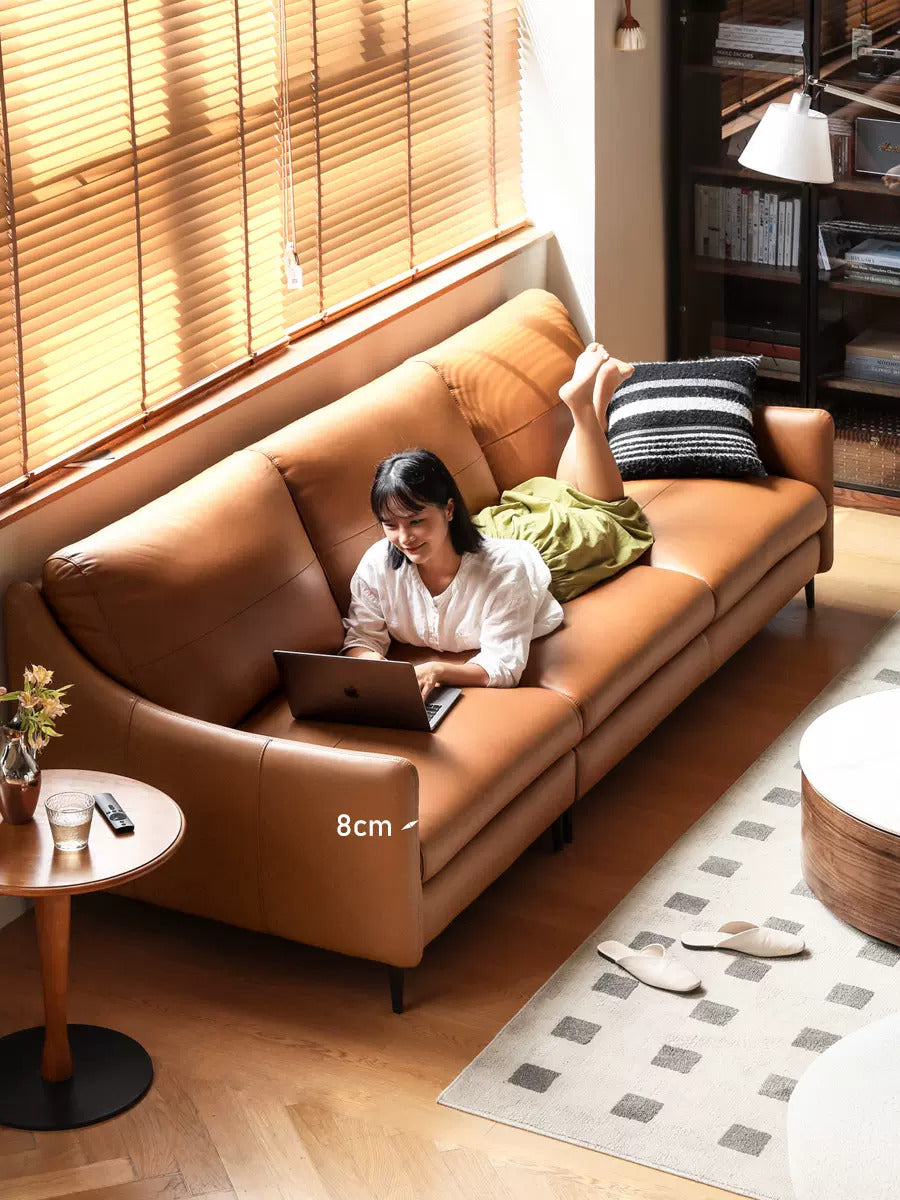 Leather Sofa Genuine Cowhide.