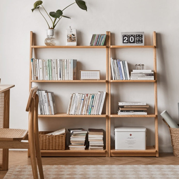 Oak, Beech Solid Wood Bookshelf Racks