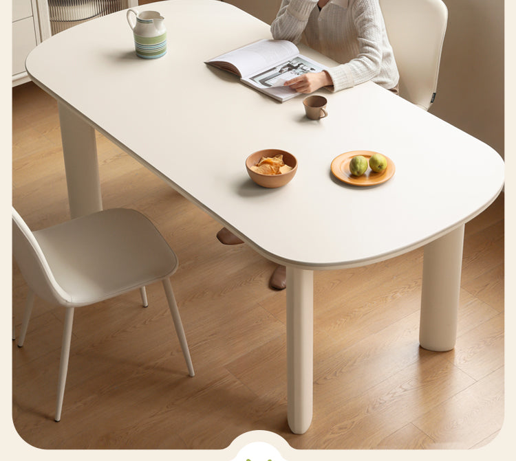 Poplar Rock Plated Oval Dining Table
