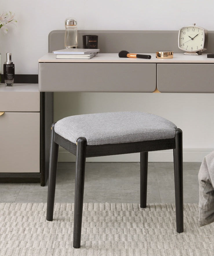 Oak, Birch Solid Wood Makeup Stool