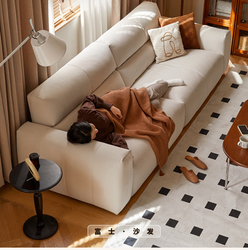 Fabric Cream Style Cat Scratching Cloth Sofa.