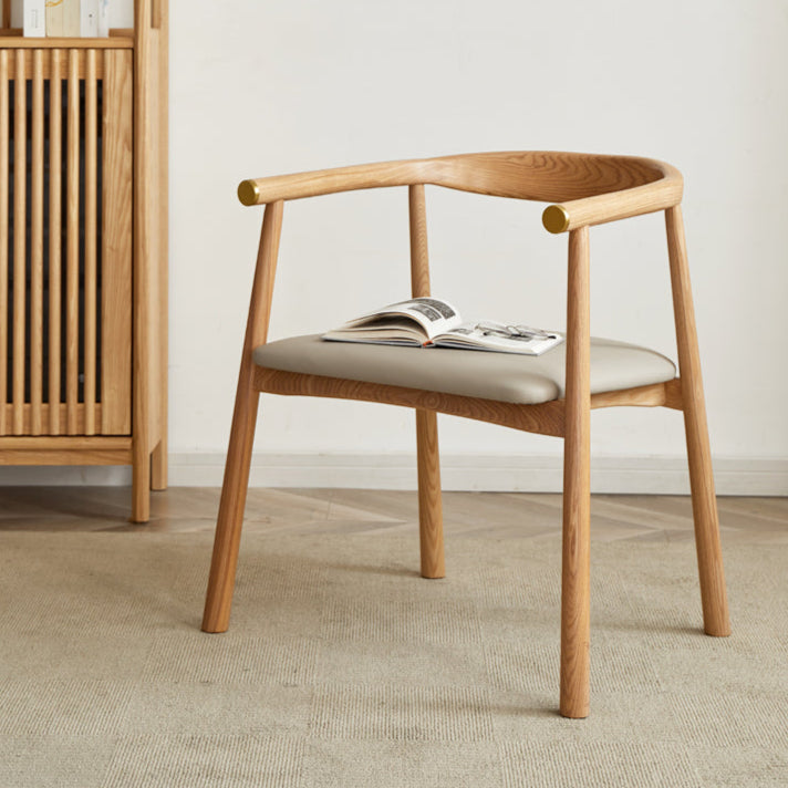 Ash Solid Wood Dining Soft Chair