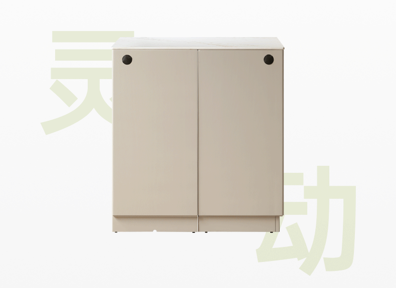 Tulipwood Solid Wood Light Luxury Rock Plate Island Dining Table, Dining Buffet