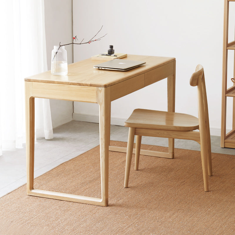 Ash Solid Wood Modern Computer Desk