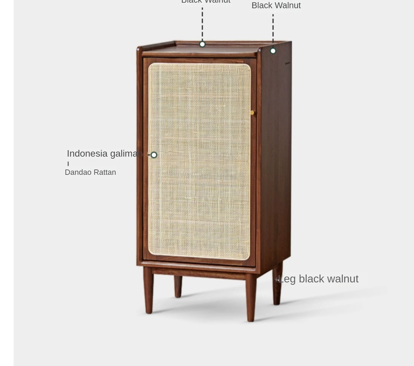 Oak Solid Wood Entrance Shoe Cabinet