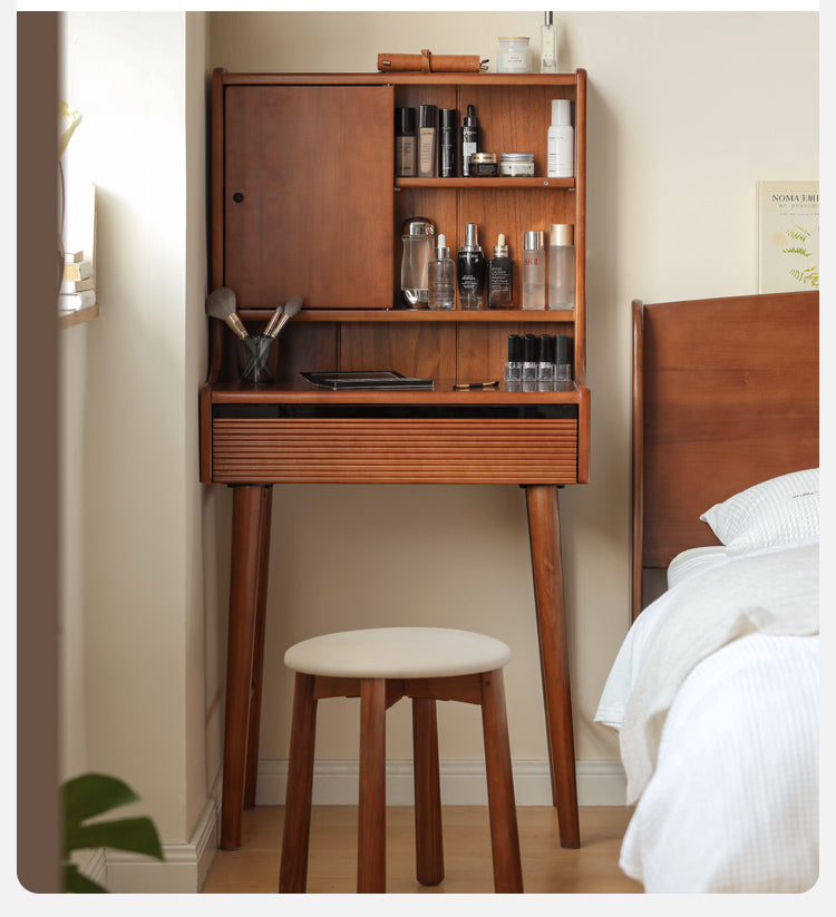 Poplar Solid Wood Retro Makeup Table.