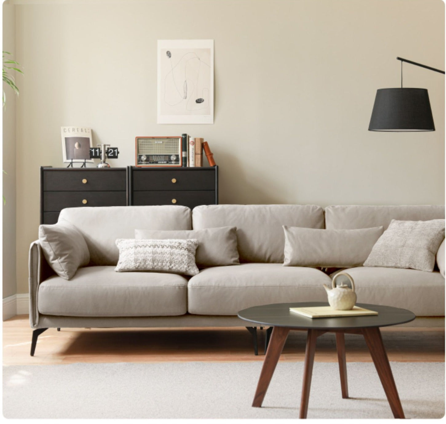 Fabric Light Luxury Technology Sofa.