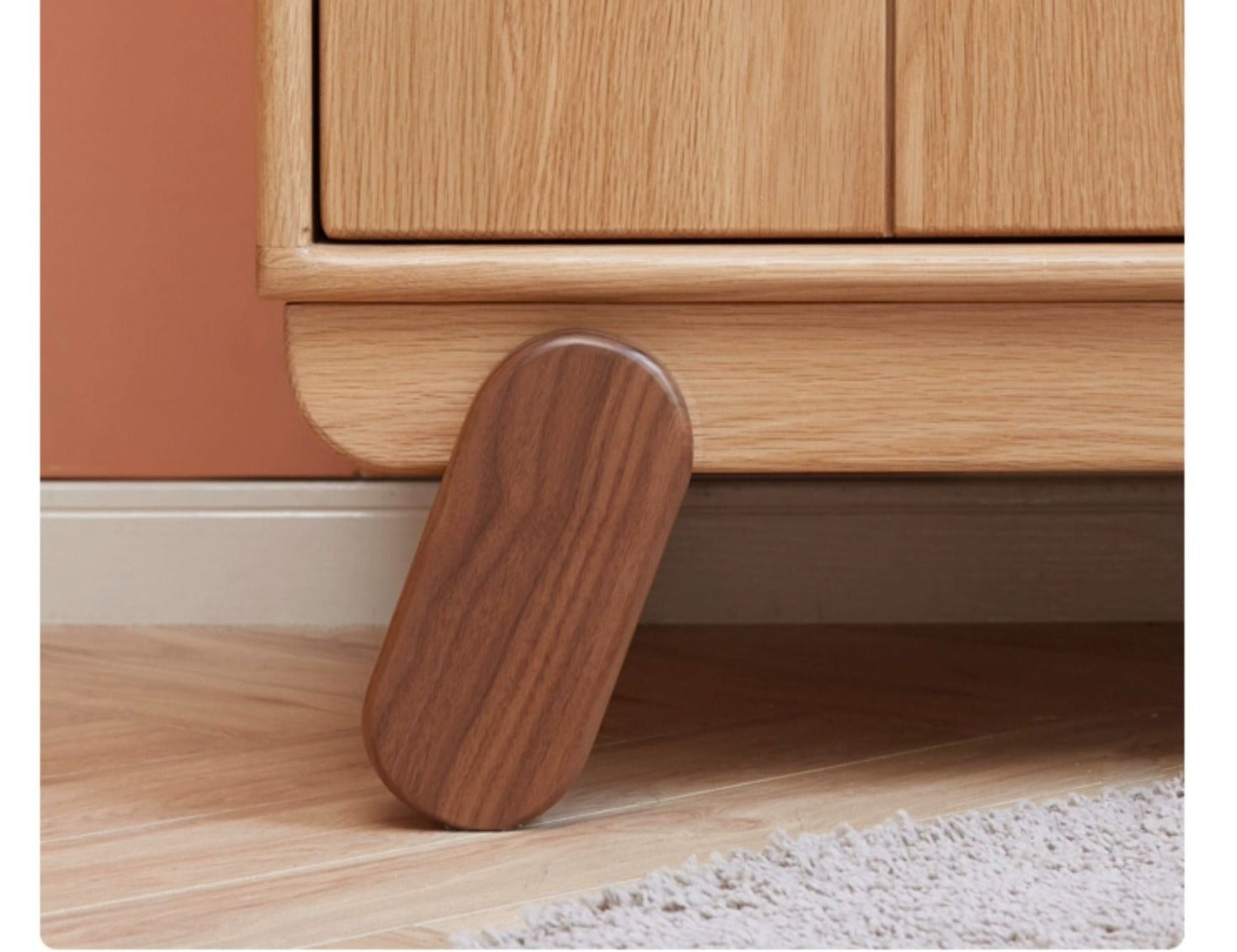 Oak Solid Wood Children's Wardrobe Modern