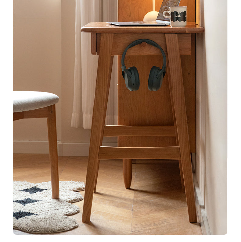 Cherry Solid Wood Desk With Drawers