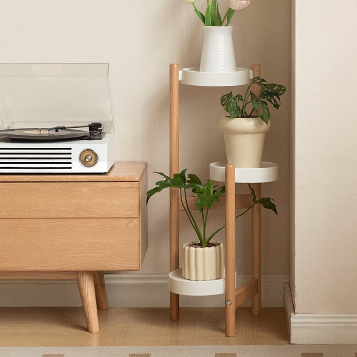 Beech Solid Wood Flower Rack