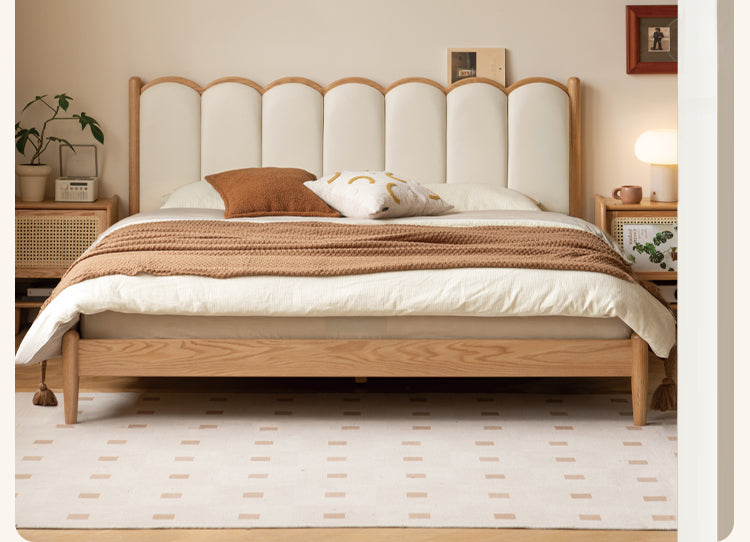 Beech, Oak Solid Wood Dream House Soft Bed