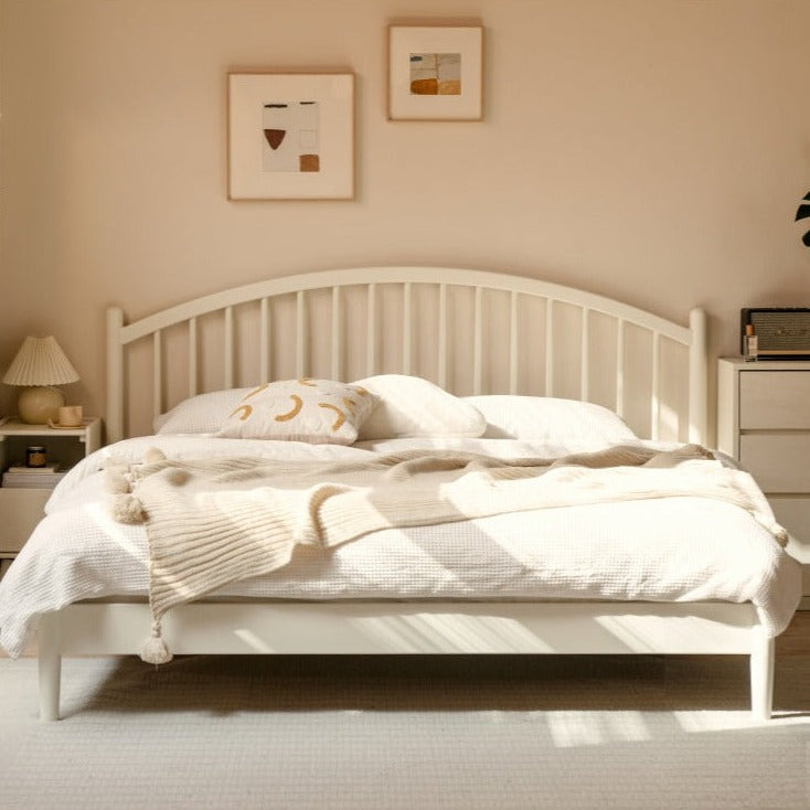 Beech, Poplar Solid Wood Bed
