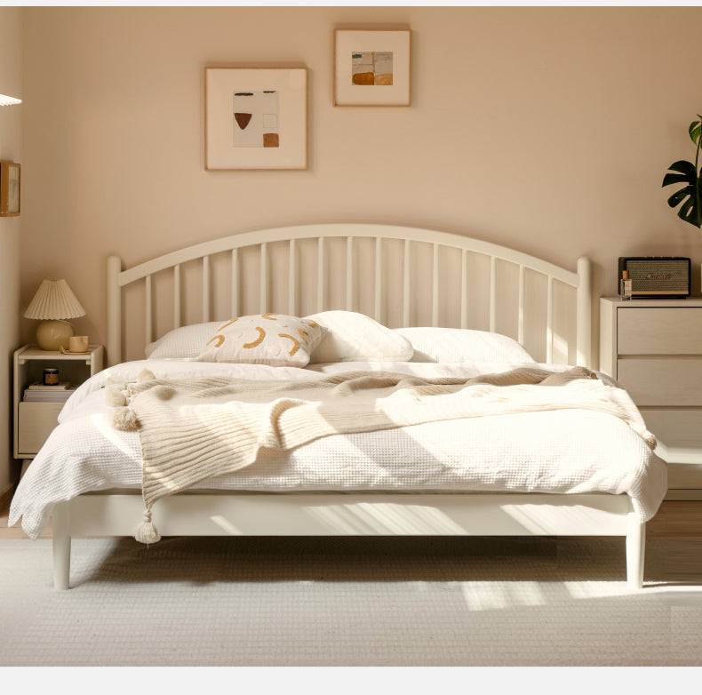 Beech, Poplar Solid Wood Bed