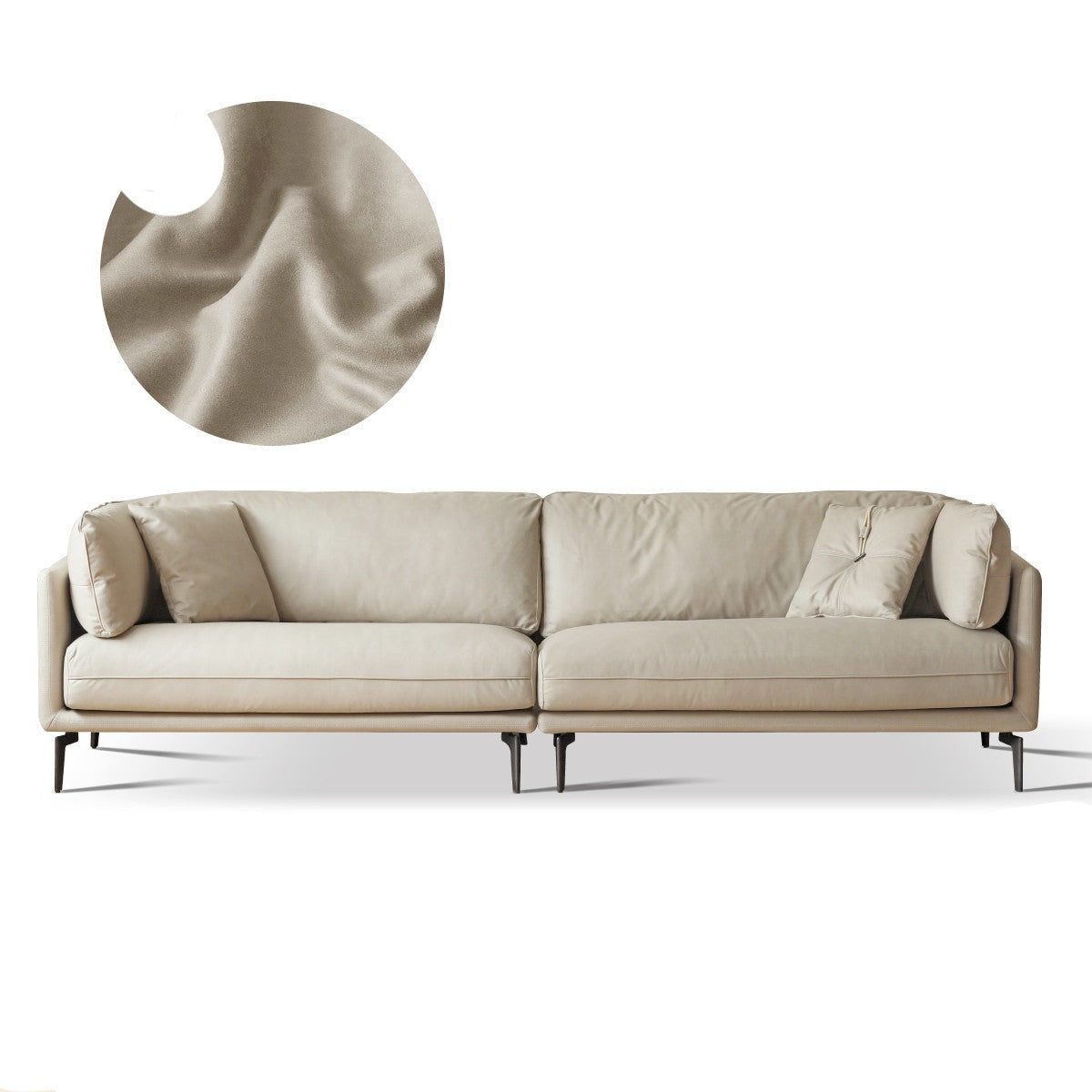 First layer cowhide art sofa ,Tech Fabric sofa Italian style+