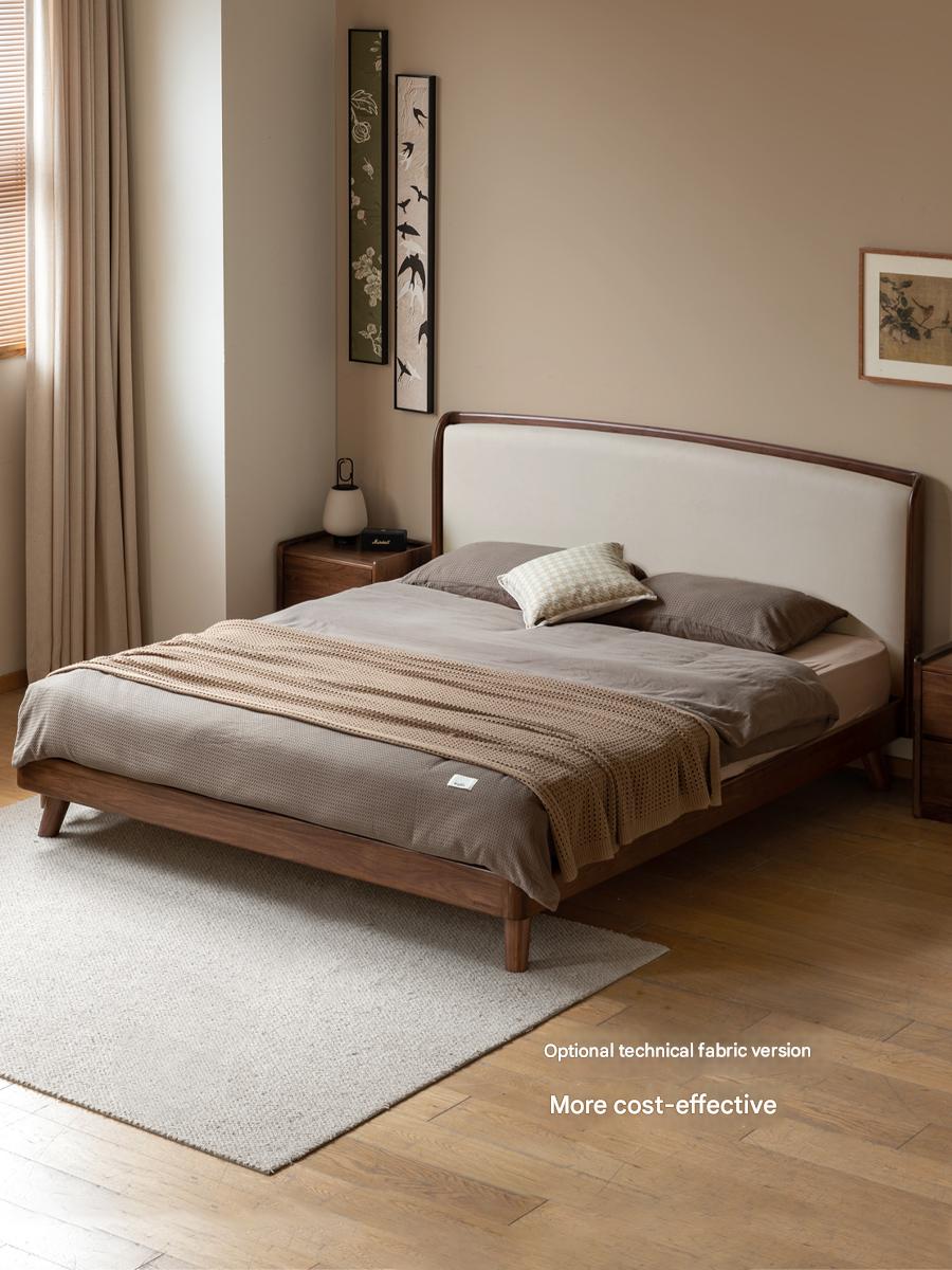 Sandalwood , Black Walnut, Oak Solid Wood First Layer Yellow Cowhide Leather,Technical Cloth