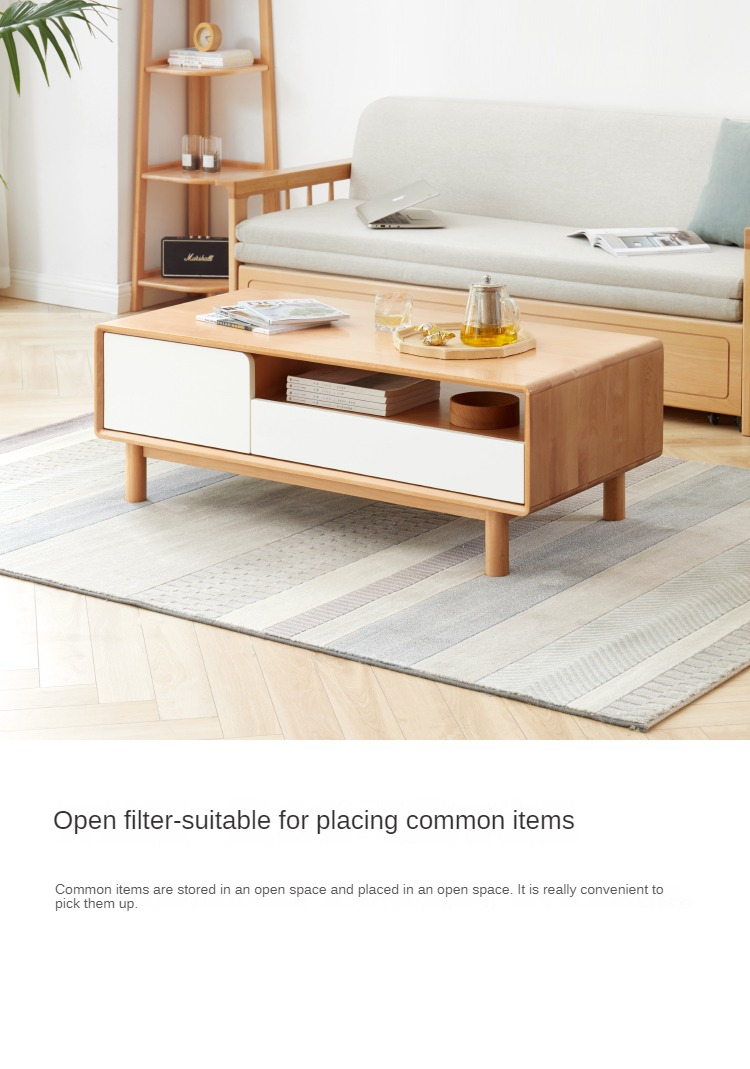 Beech Solid Wood Warm Coffee Table