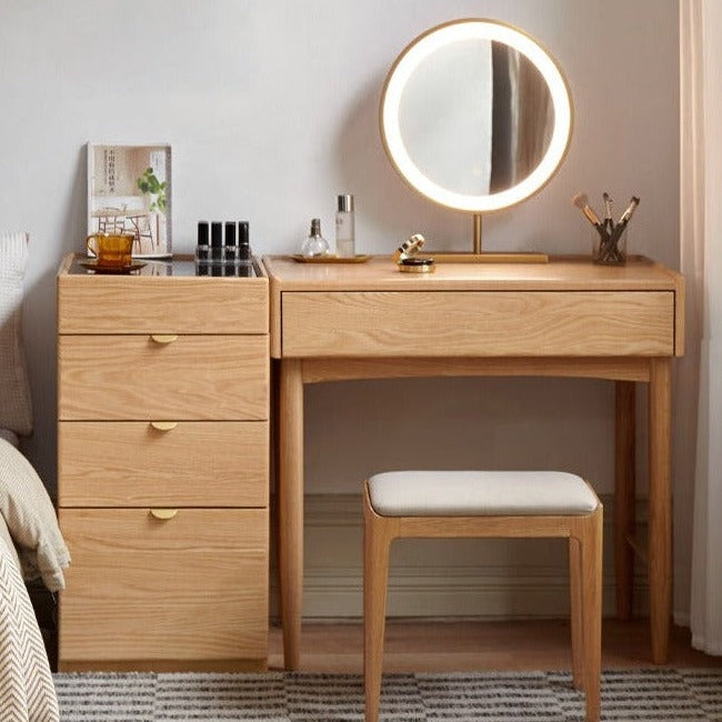 Ikea malm best sale dressing table oak