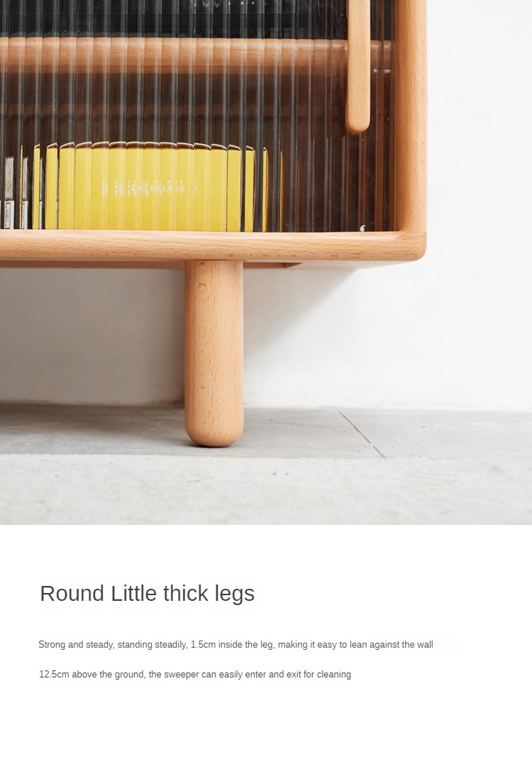 Beech Solid Wood TV Storage Cabinet.