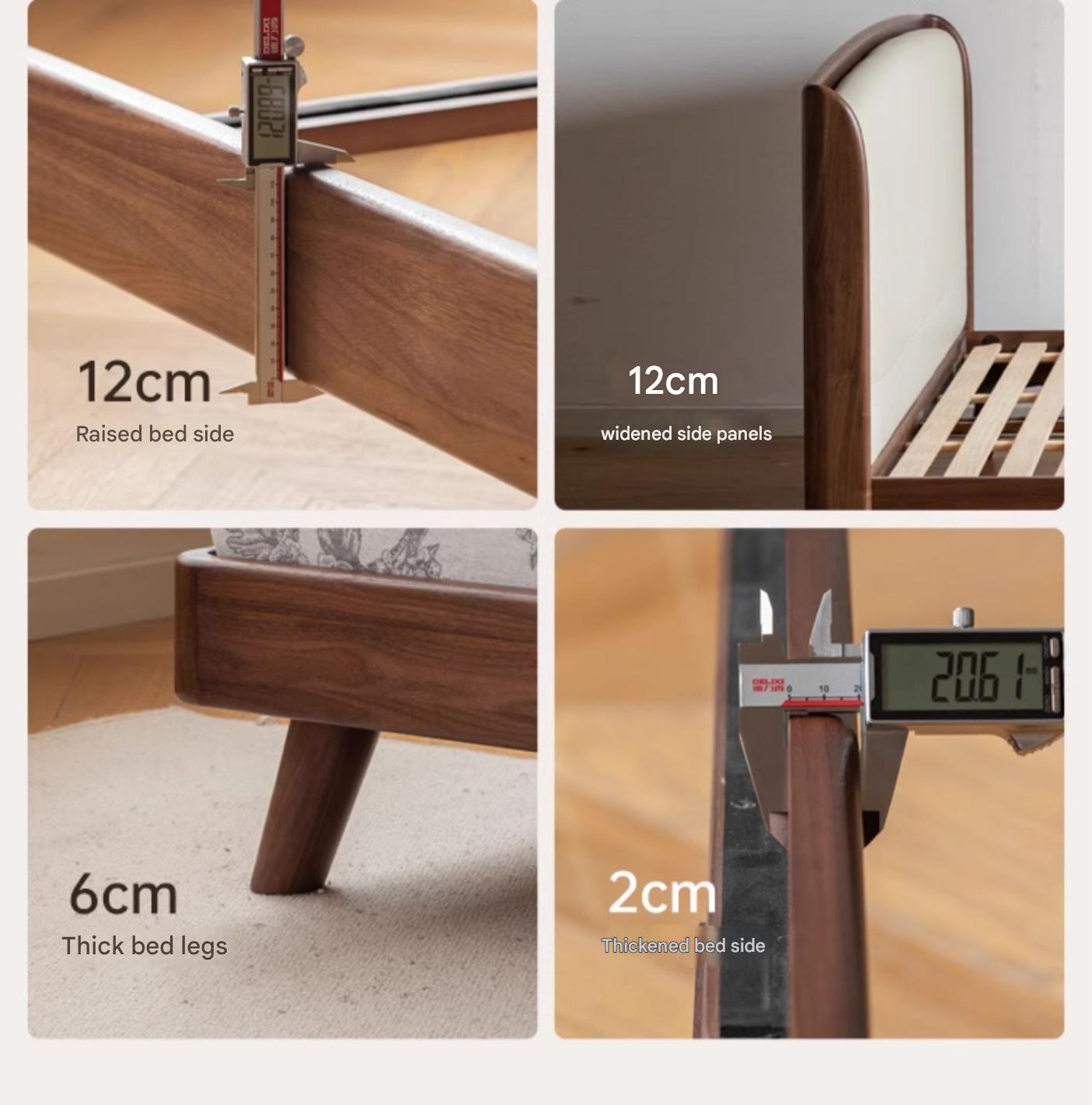 Teak, Black Walnut, Oak Solid Wood First Layer Yellow Cowhide Leather,Technical Cloth