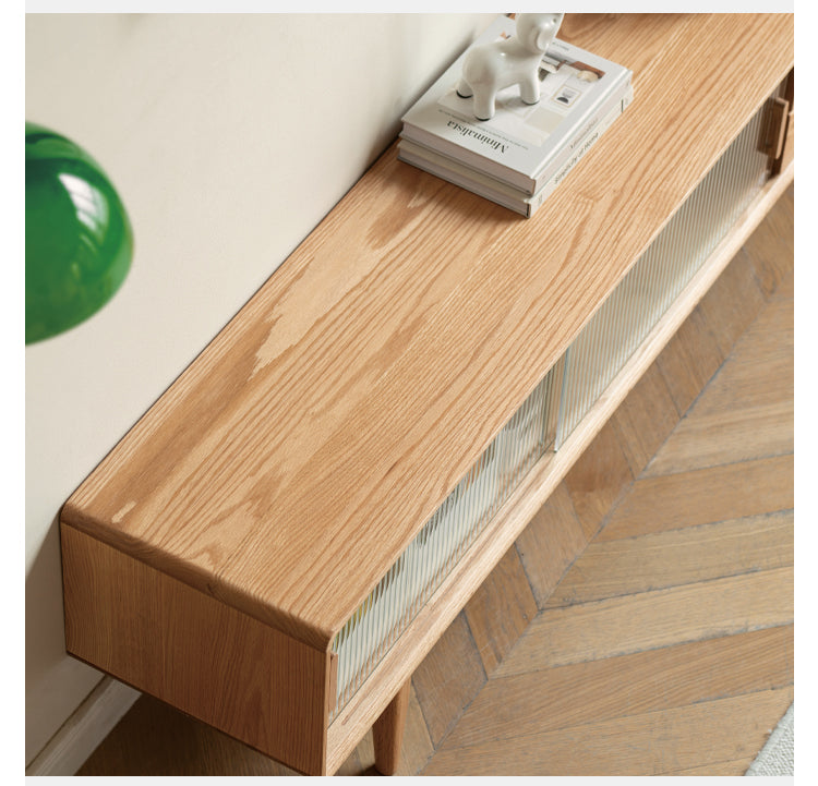 Oak, Beech, Rubber Solid Wood TV Stand