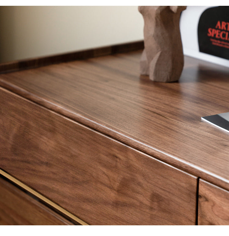 Black Walnut Solid Wood Cabinet Storage