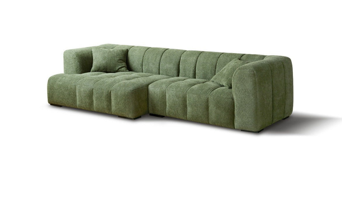 Lamb Fleece Fabric Sofa.