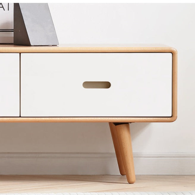 European Beech solid wood TV cabinet"+
