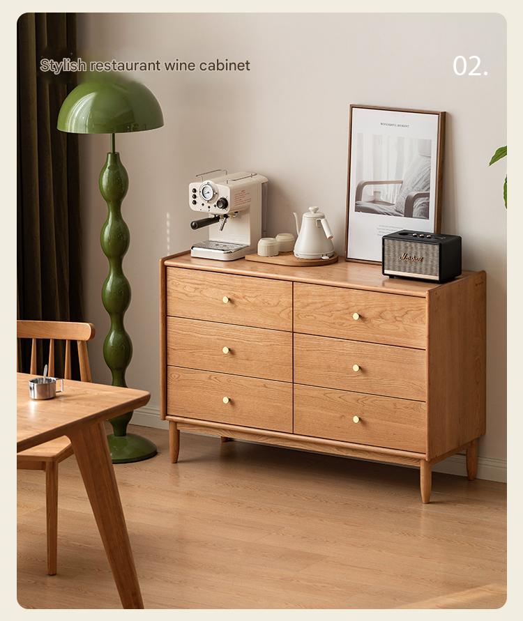 Cherry Solid Wood Chest Of Drawers