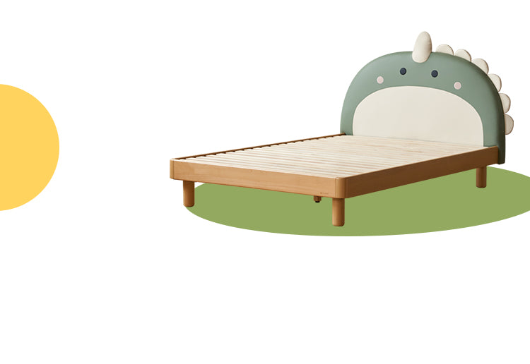 Organic Leather Children's Dinosaur Bed Cartoon Bed<