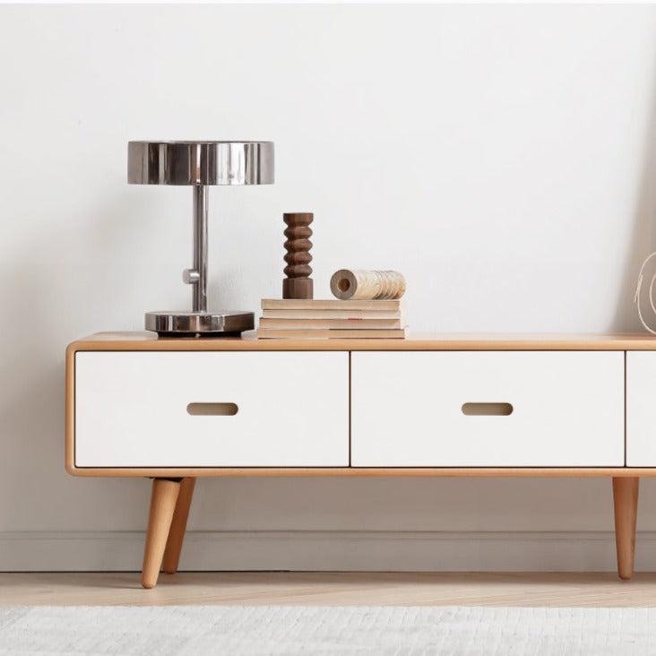 European Beech solid wood TV cabinet"+