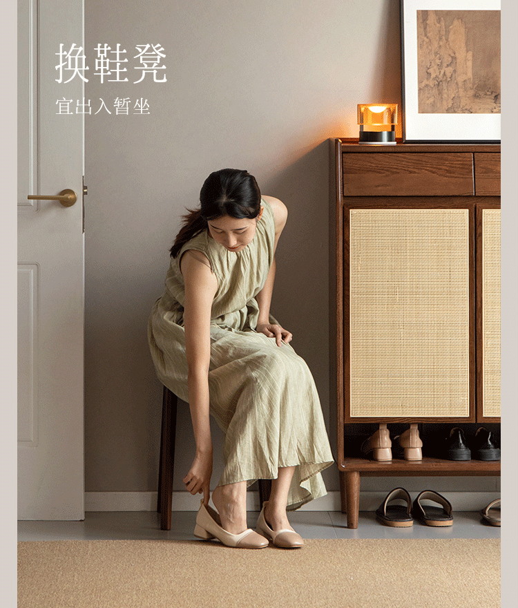 Black Walnut, Ash Solid Wood Square Stackable Stool