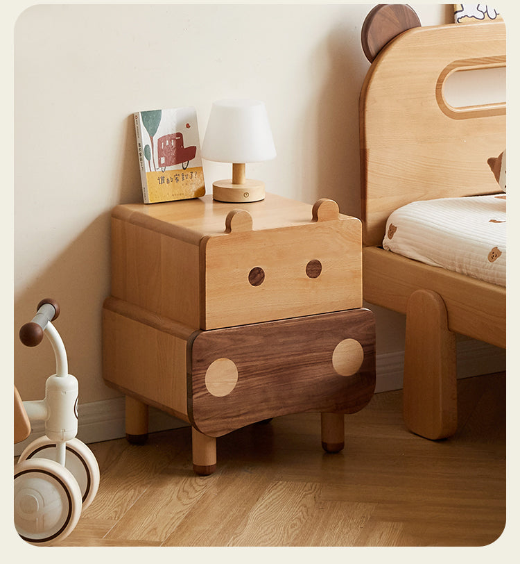 Beech Solid Wood Creative Сhildren's Nightstand