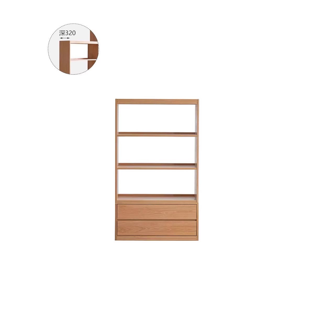 Floor To Ceiling Bookshelves Oak solid wood"