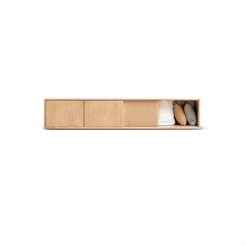 Oak Solid Wood Wardrobe Sliding Door.