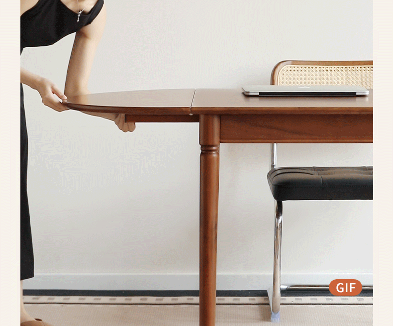 Tulipwood Solid Tulipwood Retro Dining Table