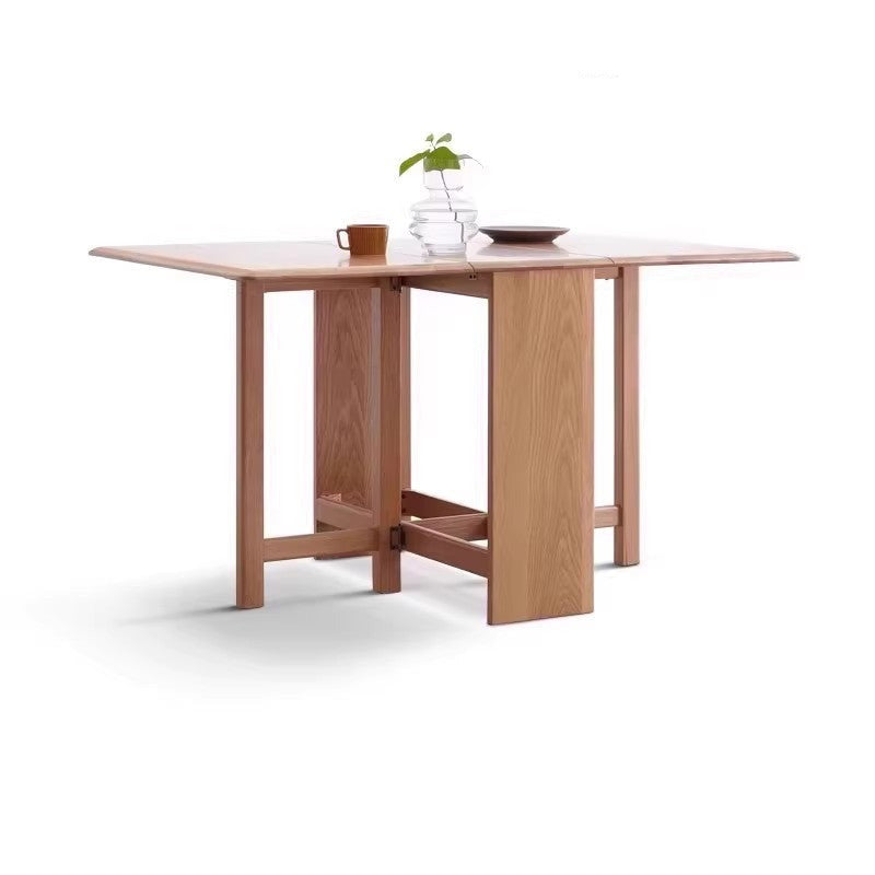 Ash, Oak Solid Wood Folding Dining Table