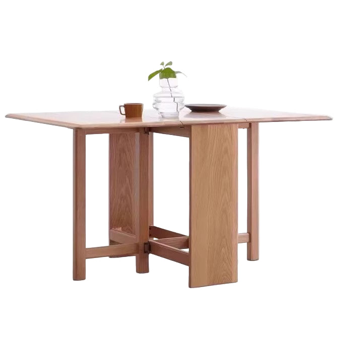 Ash, Oak Solid Wood Folding Dining Table