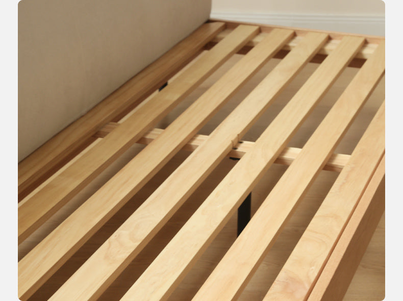 Oak Solid Wood Corner Down Sofa Japanese Style.