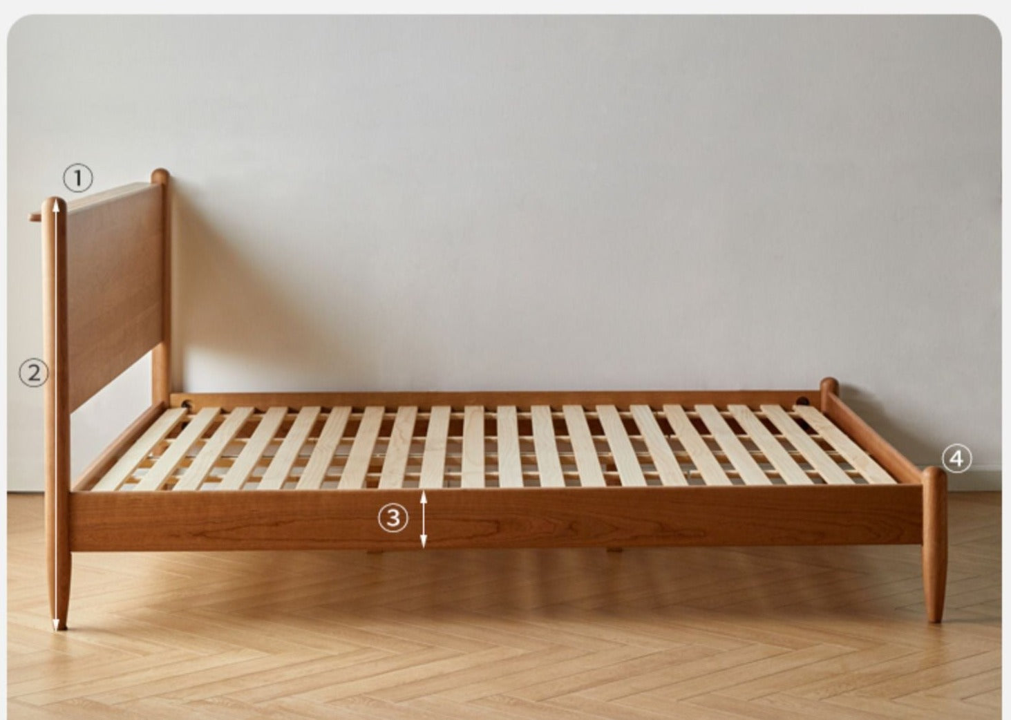 Oak, Black Walnut, Сherry Wood Bed