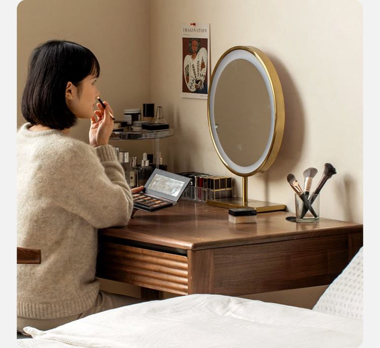 Black Walnut Solid Wood Desk Nordic