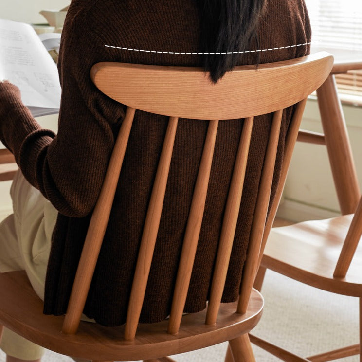 Cherry Solid Wood Windsor Chair 4 pcs set