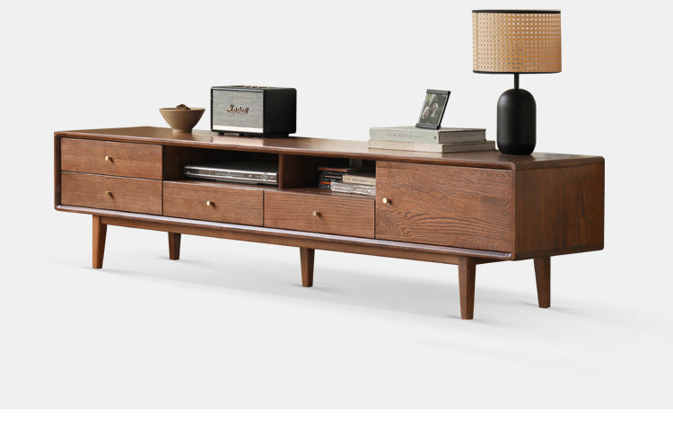 Oak Solid Wood Nordic Modern TV Stand