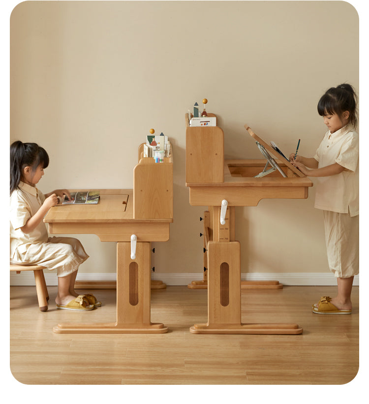 Beech Solid Wood Children's Study Table.