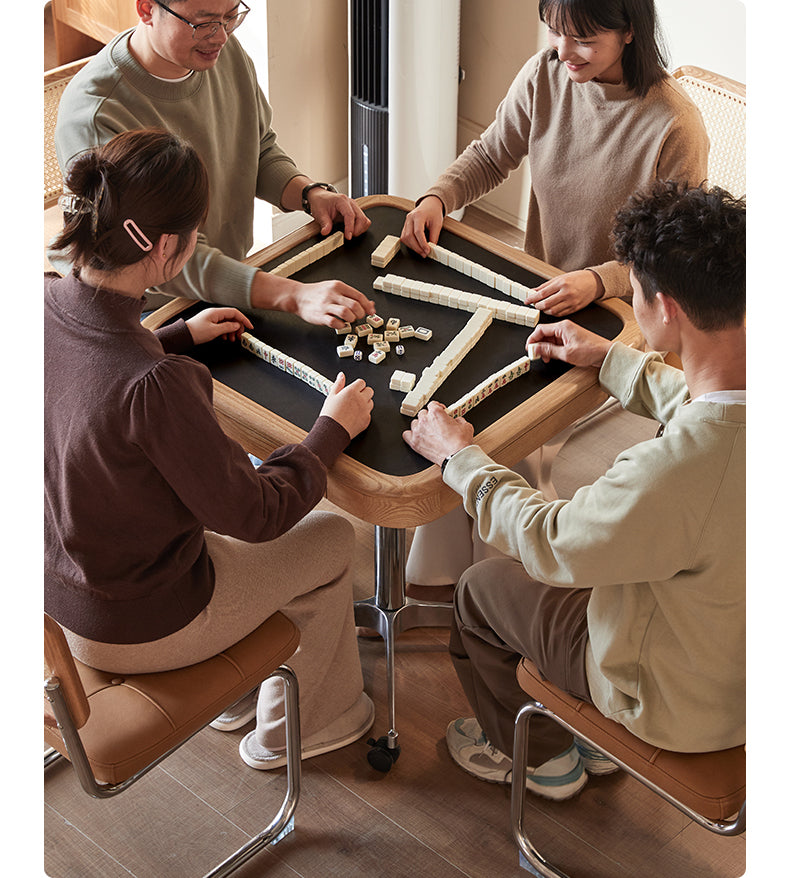 Oak Solid Wood Movable Square Lift Coffee Table