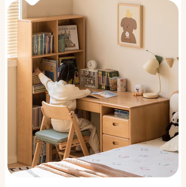 Beech Solid Wood Children's Combination Bookshelf