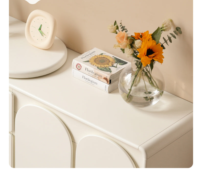 Solid Rubberwood French Cream Style Vanity Table.