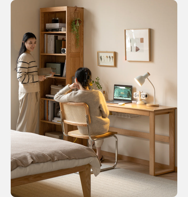 Oak, Poplar, Beech Solid Wood Long Office Desk