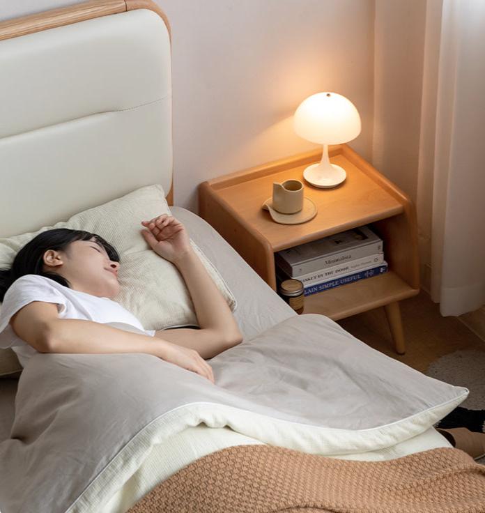 Oak, Beech solid wood nightstand